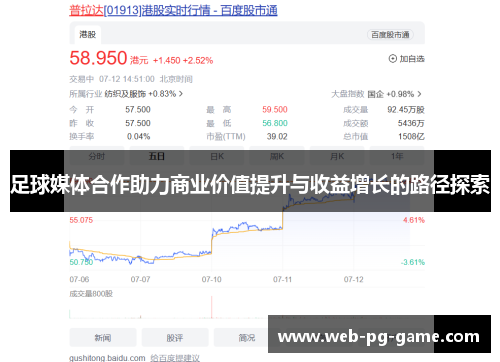 足球媒体合作助力商业价值提升与收益增长的路径探索 足球媒体合作助力商业价值提升与收益增长的路径探索
